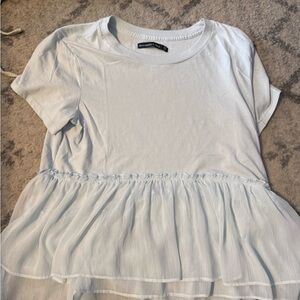 Abercrombie & Fitch Light Blue Short Sleeve Top